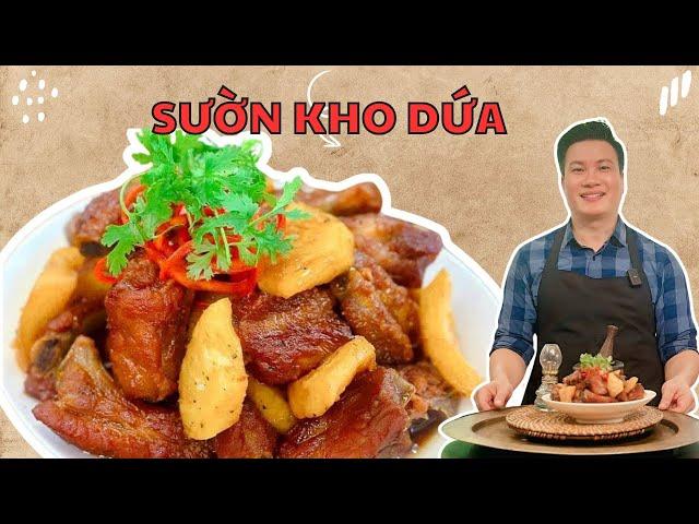 Bí quyết làm Sườn Kho Dứa chua ngọt rất đơn giản| Cùng Cháu Vào Bếp