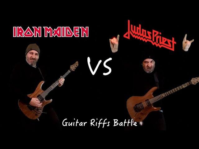 Iron Maiden VS Judas Priest (Guitar Riffs Battle)