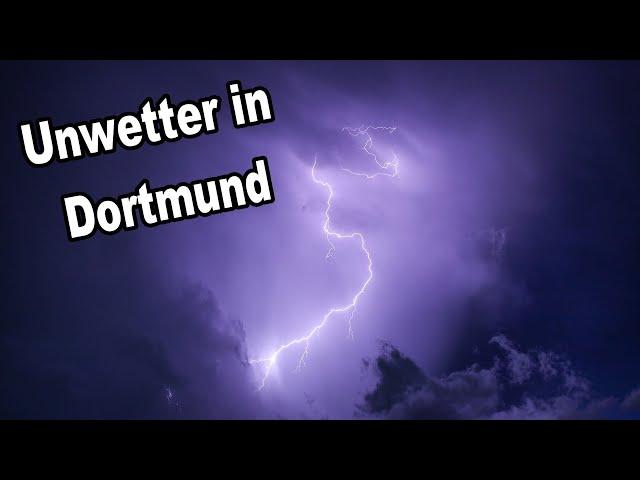 Unwetter Gewitter in Dortmund Westfalenstadion