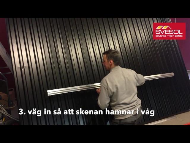 Svesol visar: Montage av solceller på TRP-plåttak