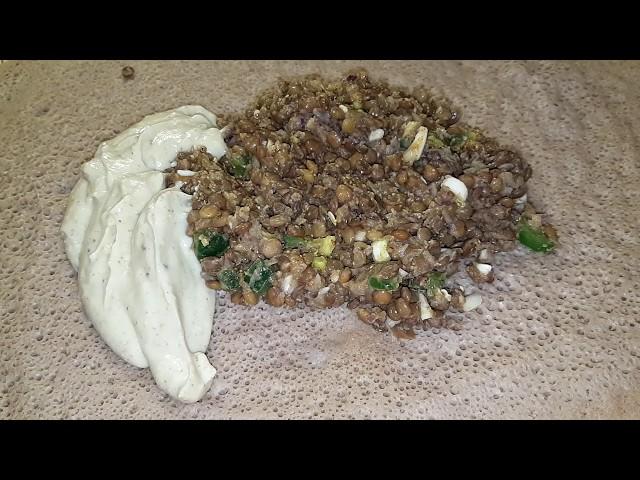 አዚፋ አሰራር  ( Ethiopian food Azifa)