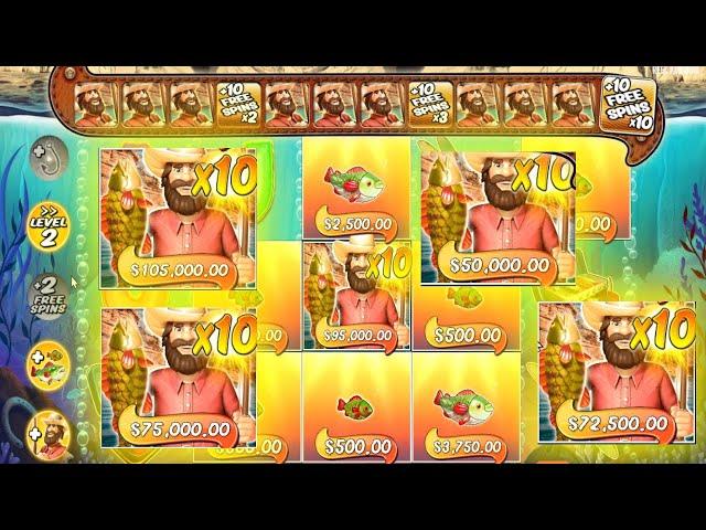 BIG BASS SPLASH INSANE WIN 5 FISHERMEN 10X BONUS BUY ONLINE CASINO ONLINE SLOT