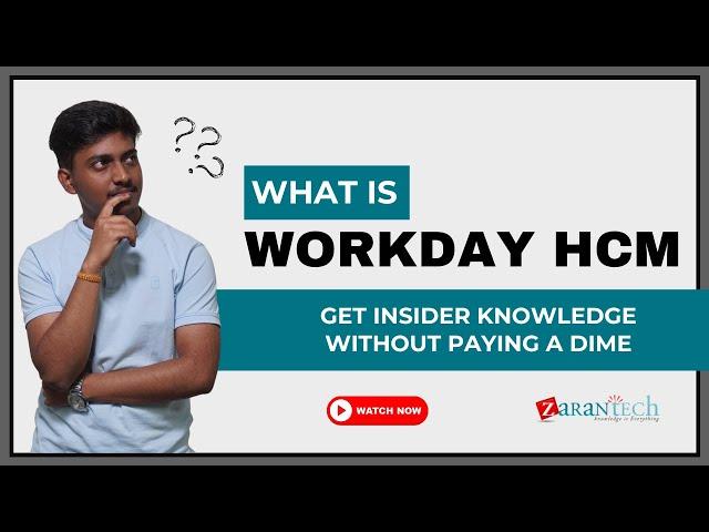 What is Workday HCM | ZaranTech