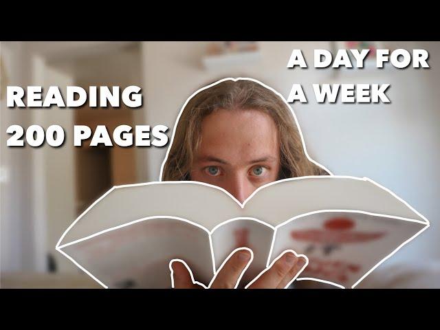 I Read 200 Pages A Day for One Week | Reading Vlog