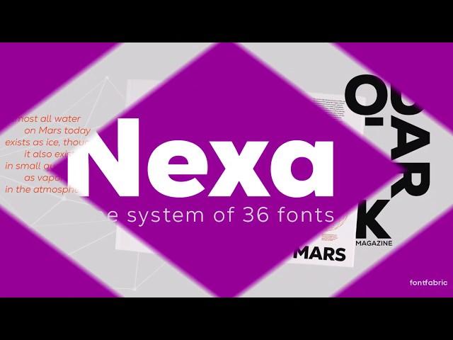 Nexa font video