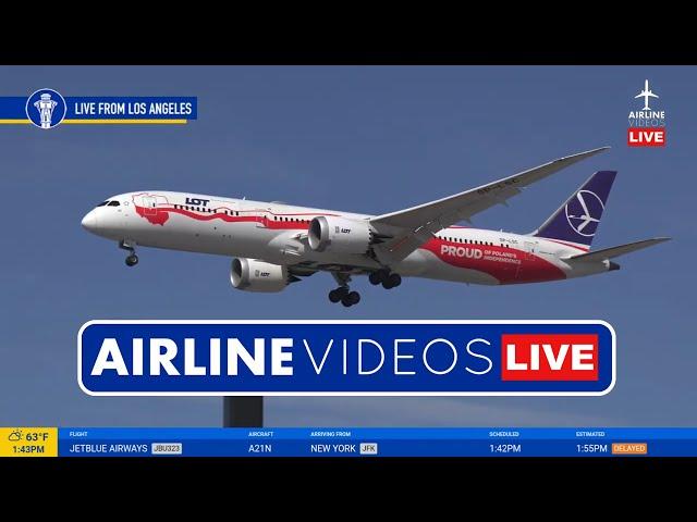 LIVE Los Angeles (LAX) Airport Plane Spotting (March 4th, 2025)