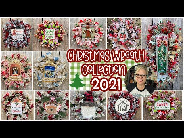 ️Christmas Wreath Collection 2021 || Close Up look at all the wreaths I designed for the gift shop