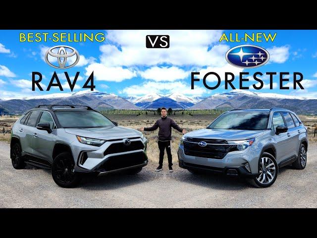 SHOWDOWN! -- 2025 Subaru Forester Touring vs. 2024 Toyota RAV4 XSE: Comparison