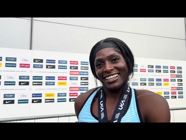 Daryll Neita on making the GB 100m team at the Paris Olympics