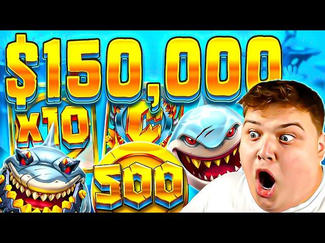 THE ULTIMATE $150,000 BONUS OPENING On RAZOR SHARK SLOTS!