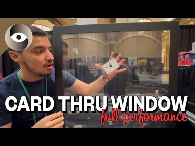 MAGIC LIVE exclusive | Card thru window by Joao Miranda | full performance