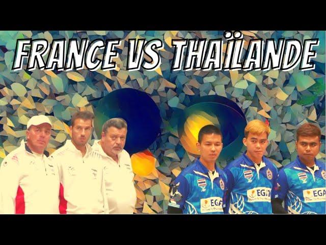 Partie Exceptionnelle !!! France vs Thaïlande Championnat du Monde Triplette 2021 - Pétanque