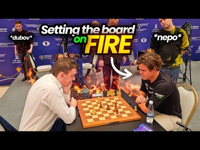 Jan-Krzysztof Duda vs Magnus Carlsen | The knightmare begins! | World Blitz 2023