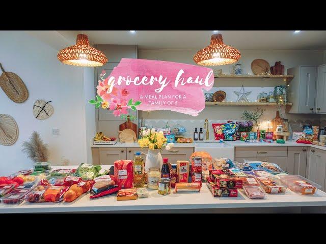 GROCERY HAUL & MEAL PLAN FOR A FAMILY OF FIVE | FEBRUARY 2024