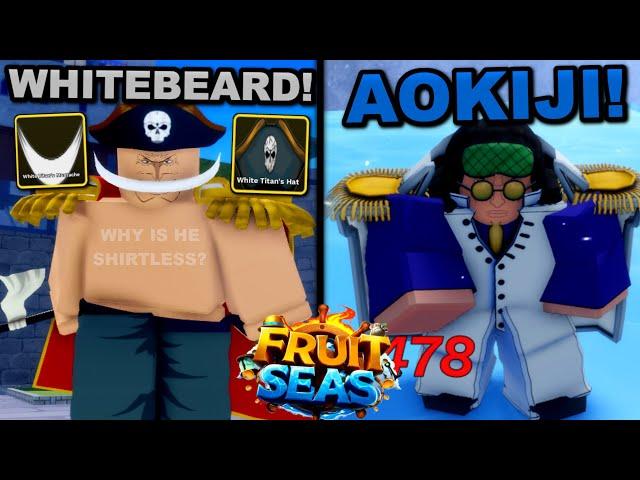Destroying Whitebeard & Aokiji In Roblox Fruit Seas... Here's what Happened!