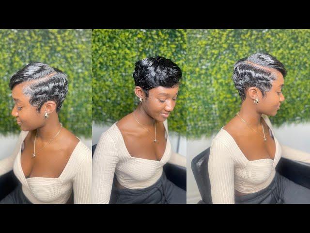 RELAXING MY NATURAL HAIR AFTER 5 YEARS | PIXIE CUT TRANSFORMATION |Abbie Appiah