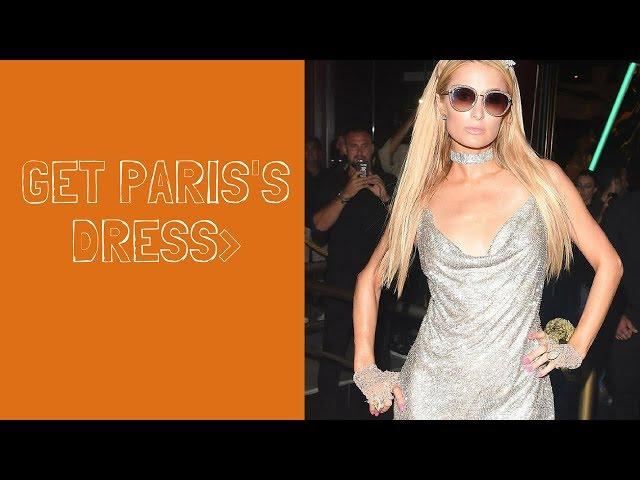 Paris Hilton Silver Dress