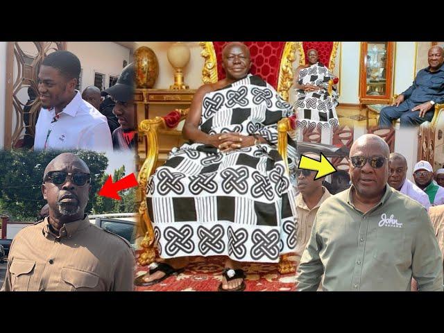 Former President John Mahama Storms Manhyia Palace to Meet Asantehene Otumfuo With DSP Kofi Boakye