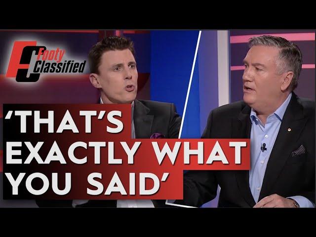 Eddie McGuire quizzed by panel over Steele Sidebottom saga - Footy Classified | Footy on Nine