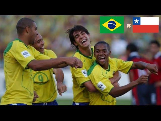 Eliminatórias 2006   Brasil 5x0 Chile { Rede Globo}