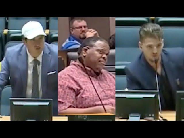 Alex Stein CONFRONTS Dallas Police Board on Trump Assassination Post