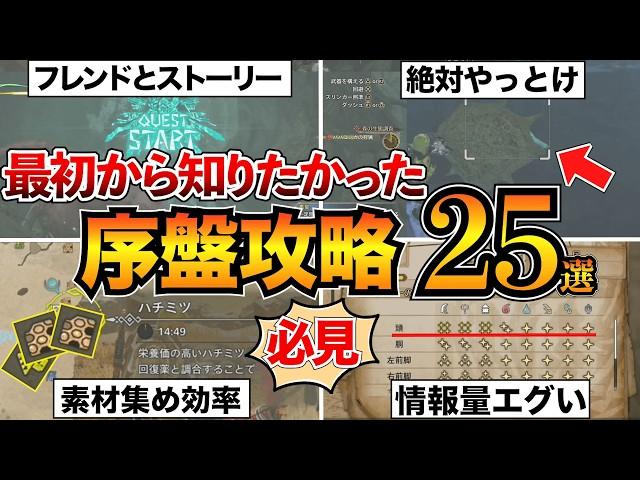 【モンハンワイルズ】序盤攻略まとめ！最初に知るべき基礎知識やコツを25個紹介【初心者必見】