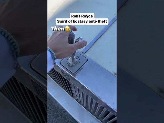 Rolls Royce Anti-theft Spirit of Ecstasy | now & then