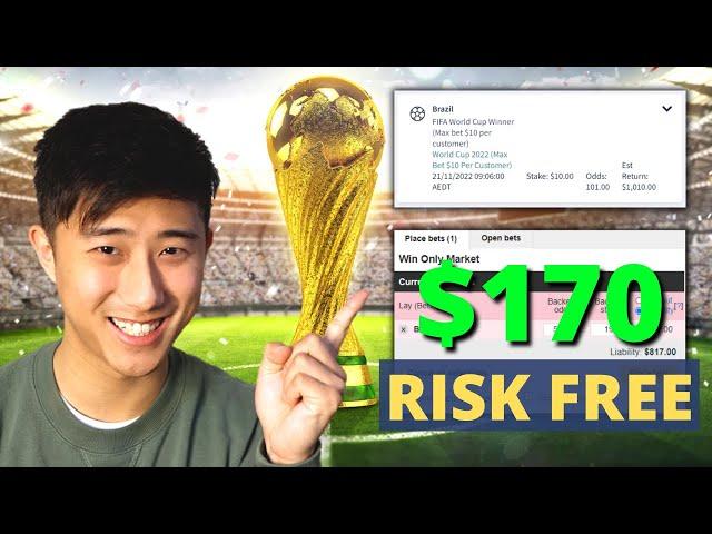 How I made $170 Risk Free Betting on the World Cup 2022 (Using Arbitrage Betting)