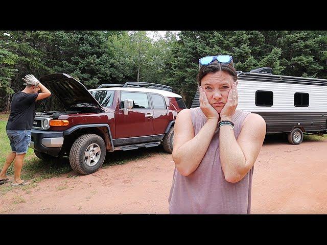 NIGHTMARE Travel Day in PEI  Broke Down RV in Rural Canada