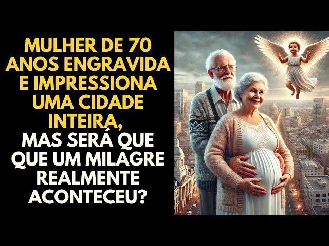 Mulher de 70 anos engravida e impressiona uma cidade inteira, mas será que que um milagre...