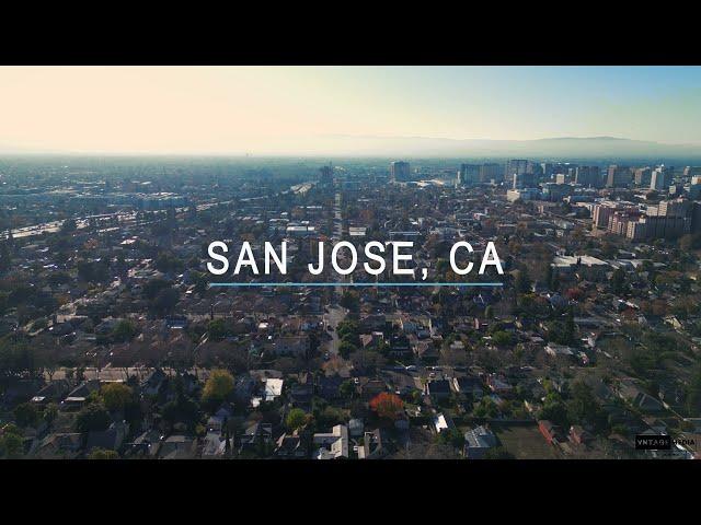 4K Aerial Drone Stock Footage of San Jose, California | 2024