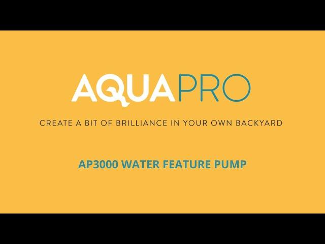 Aquapro AP3000 Waterfeature Pump