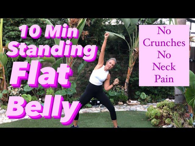 10 Minute Standing Cardio Flat Belly Workout | Michelle Wilson