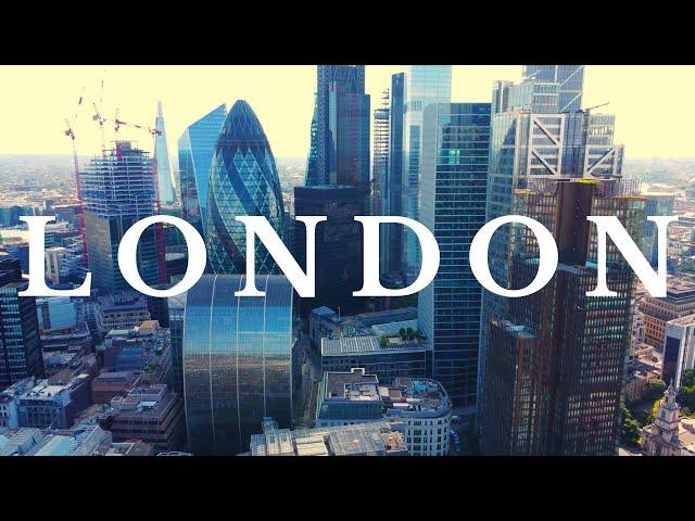 [4K] London Skyscrapers by Drone | 1 Hour Relaxing