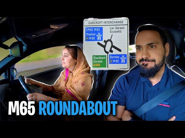 M65 Roundabout Can you spot the mistake?  | Urdu & Hindi Driving Lesson