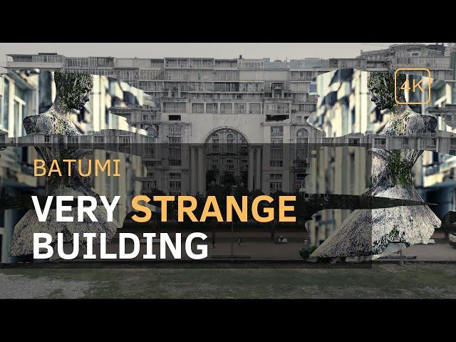 Very strange building in Batumi, February 2023  | 4K Cinematic Drone Video