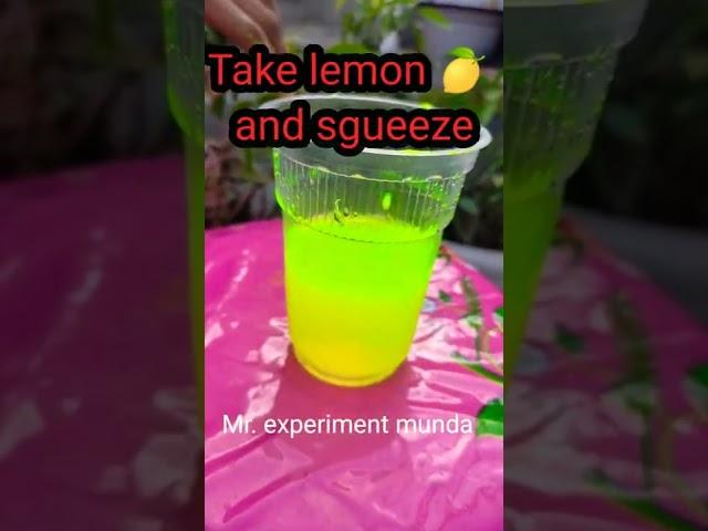 Lemon + high lighter =? ️#short #ytshorts #experimentmunda