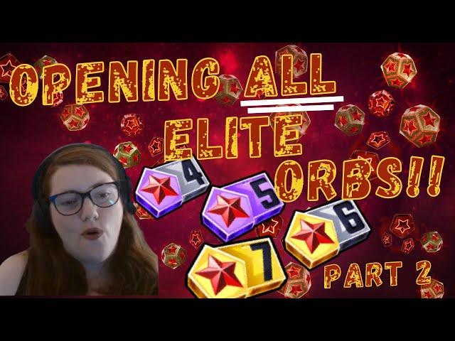 Another 7 RED STAR ... Opening Elite Orbs!! Marvel Strike Force - MSF