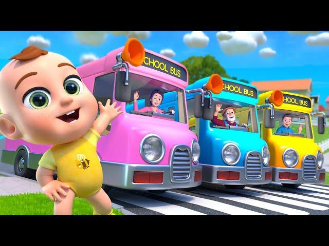 Wheels on the Bus (Parents Version) | Newborn Baby Songs & Nursery Rhymes