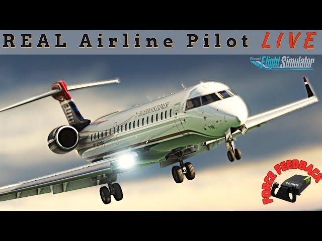 Day in the LIFE | Real AIRLINE Pilot | CRJ-700 SOUND PACK! | Washington DC | #msfs2020 #aerosoft