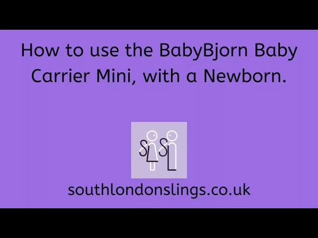 How to use the BabyBjorn Mini