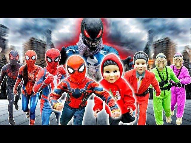 SUPERHERO's Story || WHERE IS KID SPIDER MAN & SQUID GAME?? – Epic Superhero Adventure!