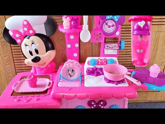 22 Minutes Satisfying with Unboxing Cute Pink Disney Minnie Mouse Kitchen (2 set) | ASMR