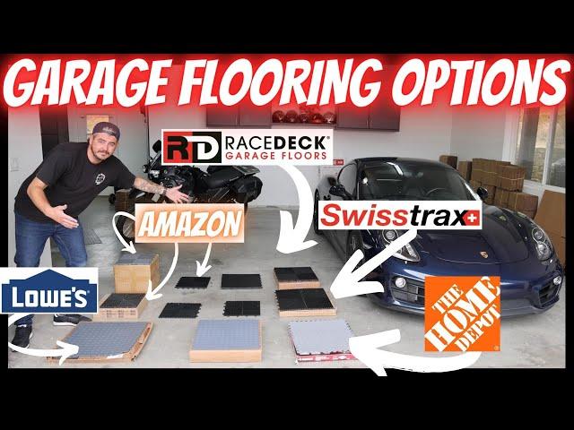 BEST VALUE! DIY GARAGE FLOORING - Swisstrax Racedeck Home Depot Amazon