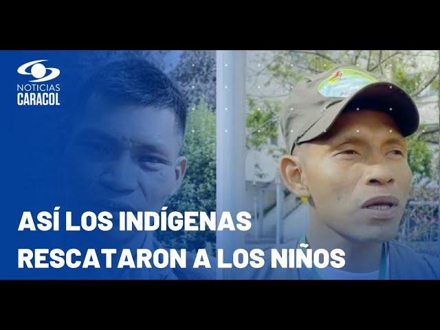 Llanto de la bebé Cristin guio a indígenas rescatistas hasta sus hermanitos en la selva