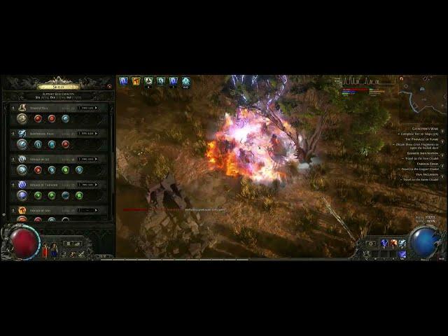 Path of Exile 2 Melee Herald Invoker /w Herald of Ice Disabled +No Bell Boss, T8 Monster Lvl 73 Map