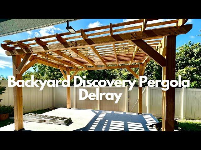 Building the Backyard Discovery Pergola - Delray Model for my first time 