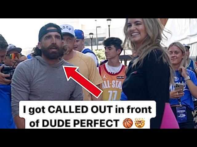 I got CALLED OUT in front of DUDE PERFECT