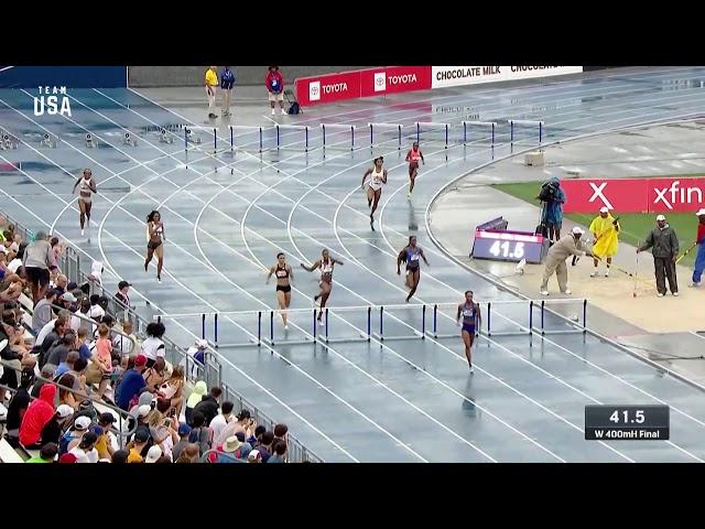 Dalilah Muhammad Breaks World Record In The Women's 400-meter Hurdles | Champions Series Presented B