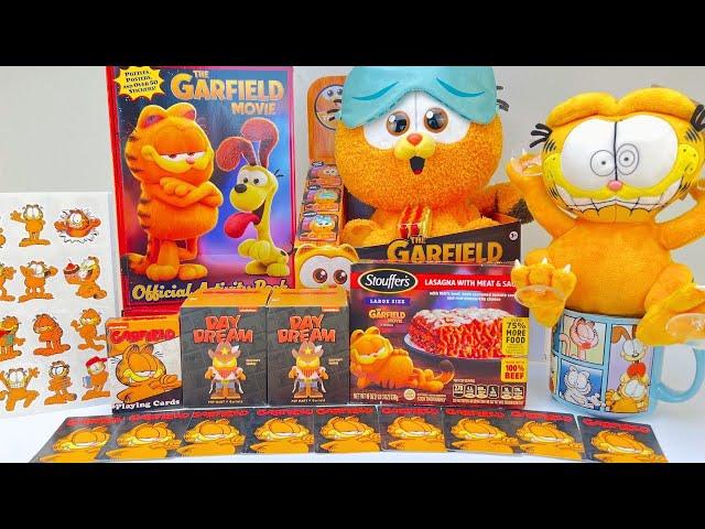 The Garfield Movie Toys Unboxing Review | Burping Garfield Eating Lasagna | Blind Box Surprise